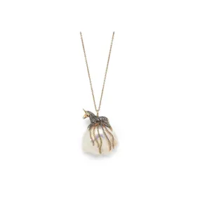 Unicorn On Pearl Necklace