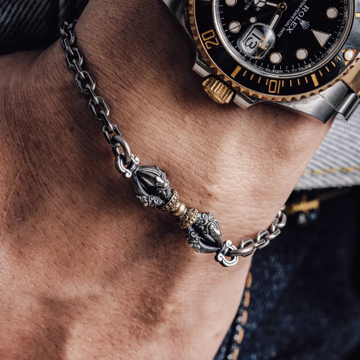 Vajra Pestle Bracelet - 4mm