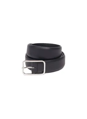 Varco Silver And Black Leather Belt
