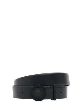 Versace   30mm Medusa leather belt 