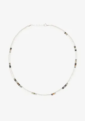 White Multi Beaded Necklace