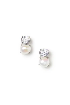 White Pearl Earrings