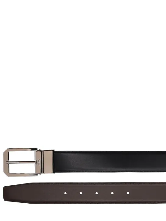 Zegna   3.5cm Reversible leather belt 